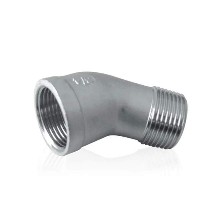 স্টেইনলেস স্টীল পাইপ 45 ডিগ্রী রাস্তার কনুই